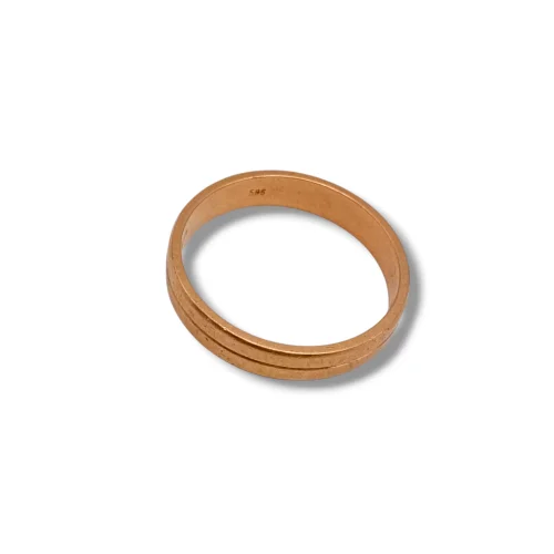 Obrączka pr.585 (14k) waga: 5,75g
