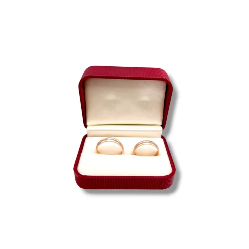 Komplet obrączek pr.585 (14k) waga: 5,5g i 4,61g