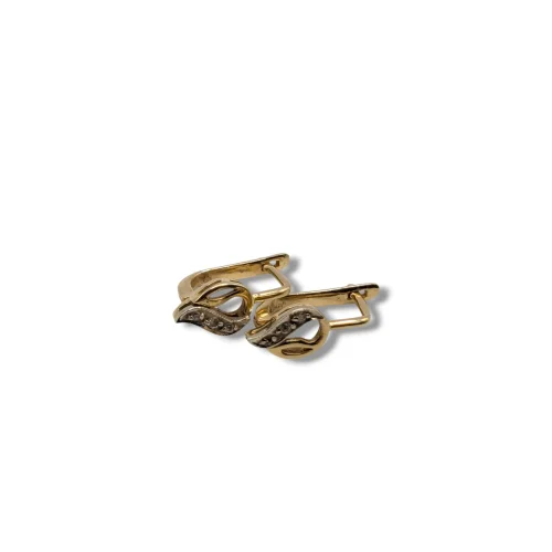 Złote kolczyki pr.585 (14k) waga: 2,38g